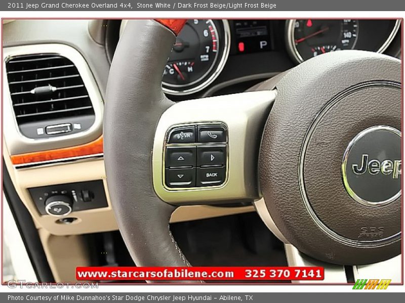 Stone White / Dark Frost Beige/Light Frost Beige 2011 Jeep Grand Cherokee Overland 4x4