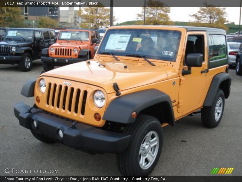 Dozer Yellow / Black 2013 Jeep Wrangler Sport 4x4