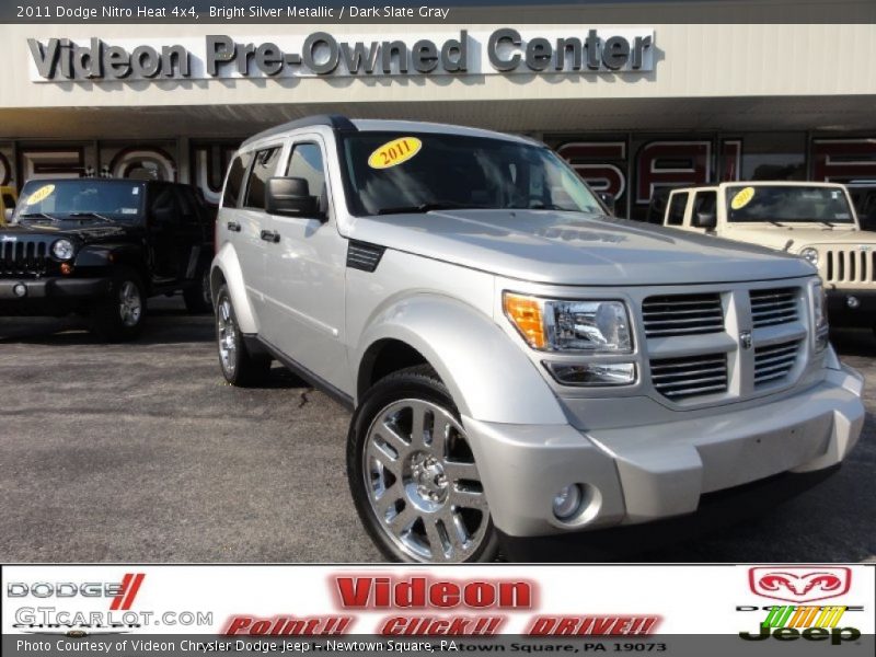 Bright Silver Metallic / Dark Slate Gray 2011 Dodge Nitro Heat 4x4
