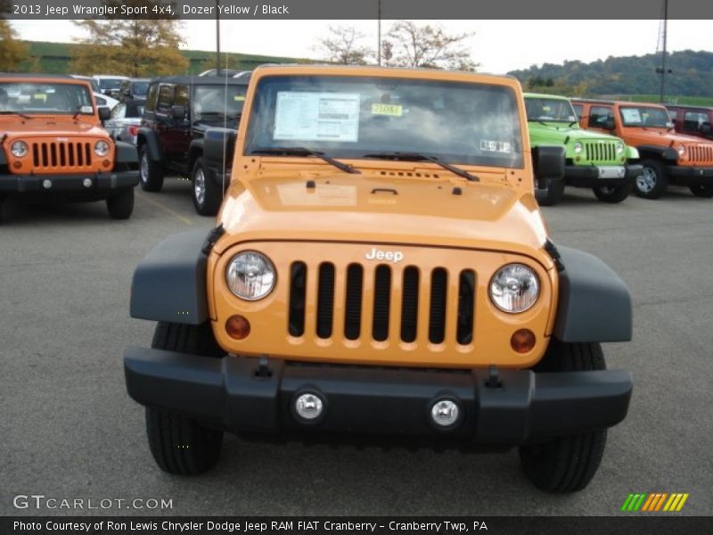 Dozer Yellow / Black 2013 Jeep Wrangler Sport 4x4