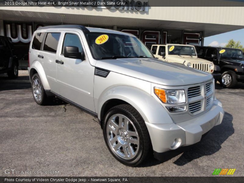 Bright Silver Metallic / Dark Slate Gray 2011 Dodge Nitro Heat 4x4