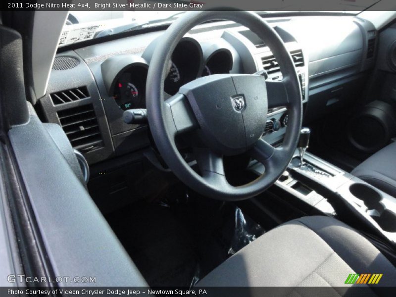 Bright Silver Metallic / Dark Slate Gray 2011 Dodge Nitro Heat 4x4