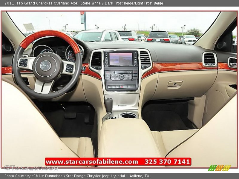 Stone White / Dark Frost Beige/Light Frost Beige 2011 Jeep Grand Cherokee Overland 4x4