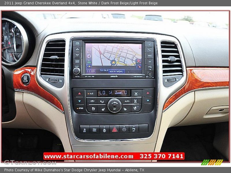 Stone White / Dark Frost Beige/Light Frost Beige 2011 Jeep Grand Cherokee Overland 4x4