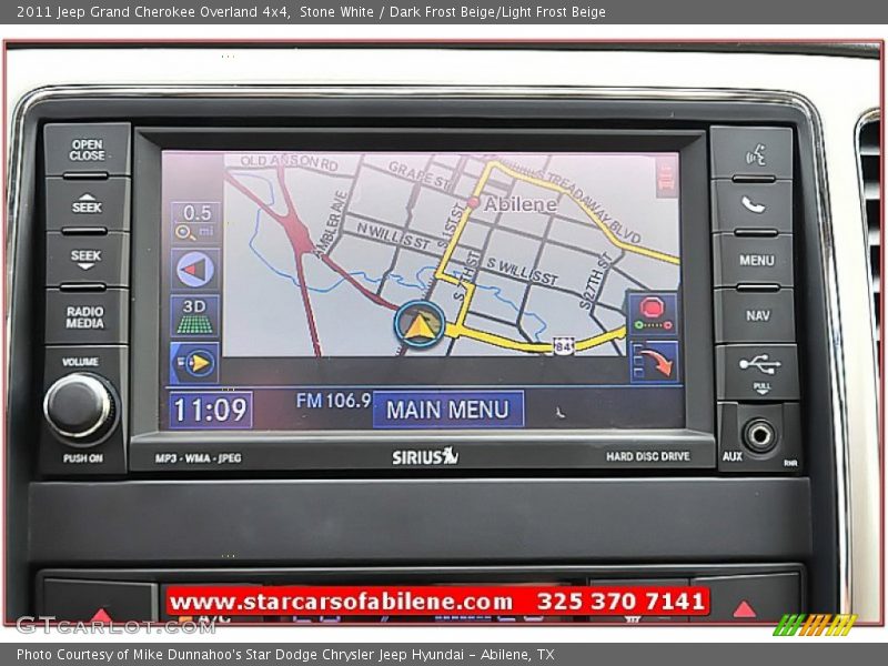 Stone White / Dark Frost Beige/Light Frost Beige 2011 Jeep Grand Cherokee Overland 4x4