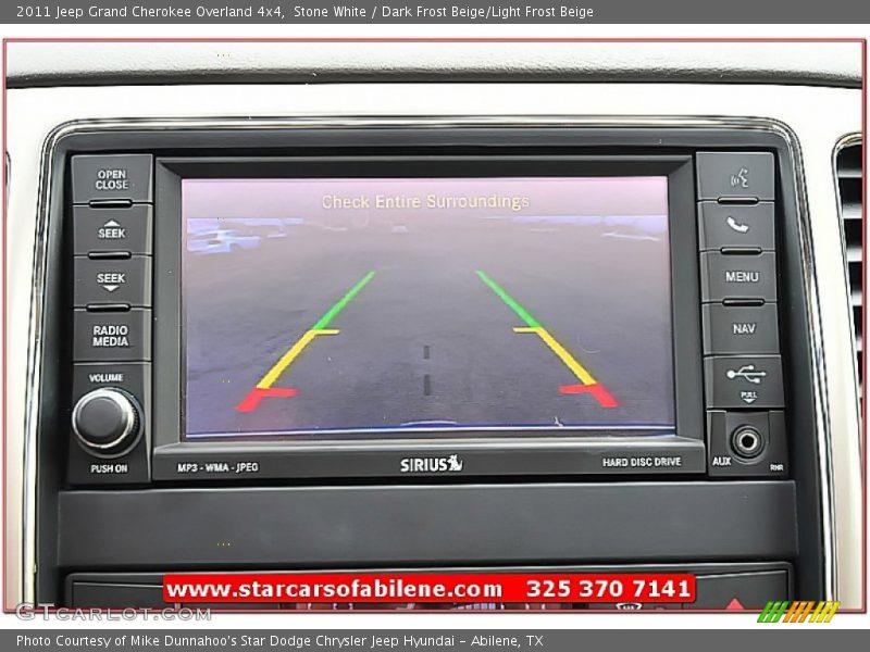 Stone White / Dark Frost Beige/Light Frost Beige 2011 Jeep Grand Cherokee Overland 4x4