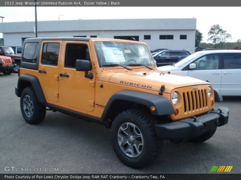 Dozer Yellow / Black 2013 Jeep Wrangler Unlimited Rubicon 4x4