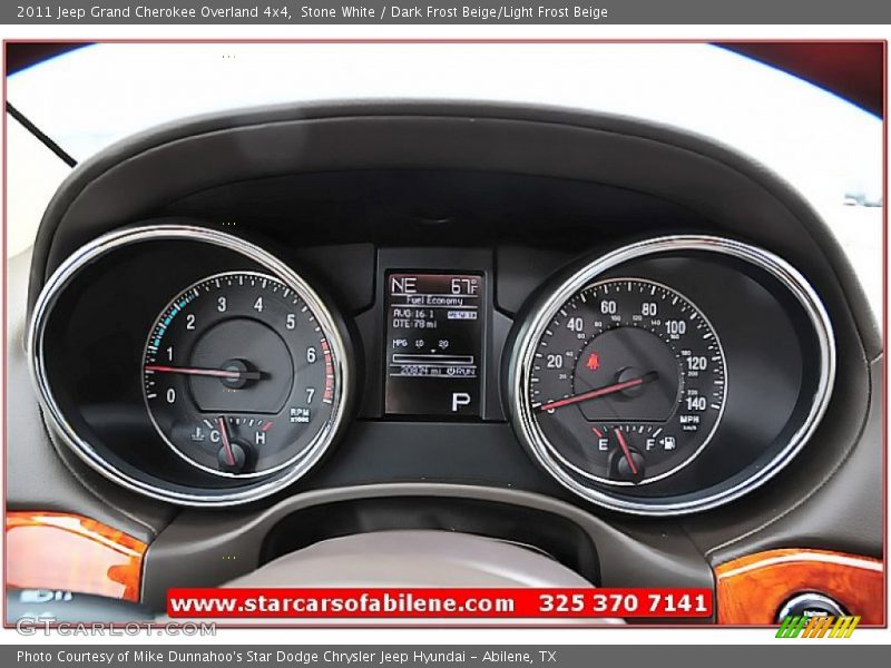 Stone White / Dark Frost Beige/Light Frost Beige 2011 Jeep Grand Cherokee Overland 4x4