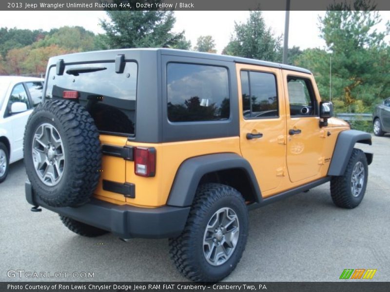 Dozer Yellow / Black 2013 Jeep Wrangler Unlimited Rubicon 4x4
