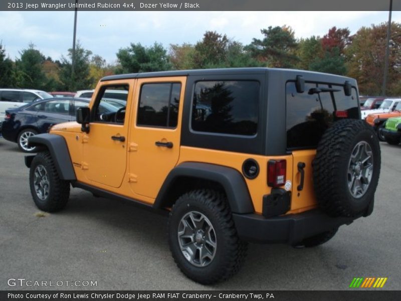 Dozer Yellow / Black 2013 Jeep Wrangler Unlimited Rubicon 4x4