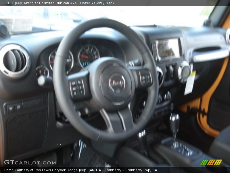 Dozer Yellow / Black 2013 Jeep Wrangler Unlimited Rubicon 4x4