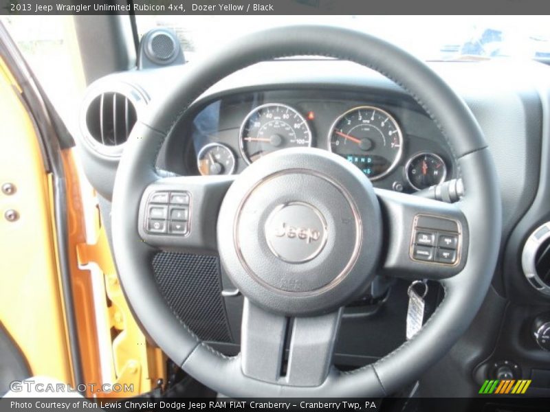 Dozer Yellow / Black 2013 Jeep Wrangler Unlimited Rubicon 4x4