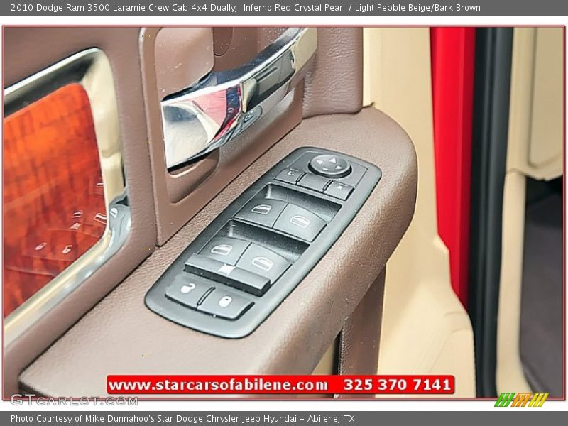 Inferno Red Crystal Pearl / Light Pebble Beige/Bark Brown 2010 Dodge Ram 3500 Laramie Crew Cab 4x4 Dually