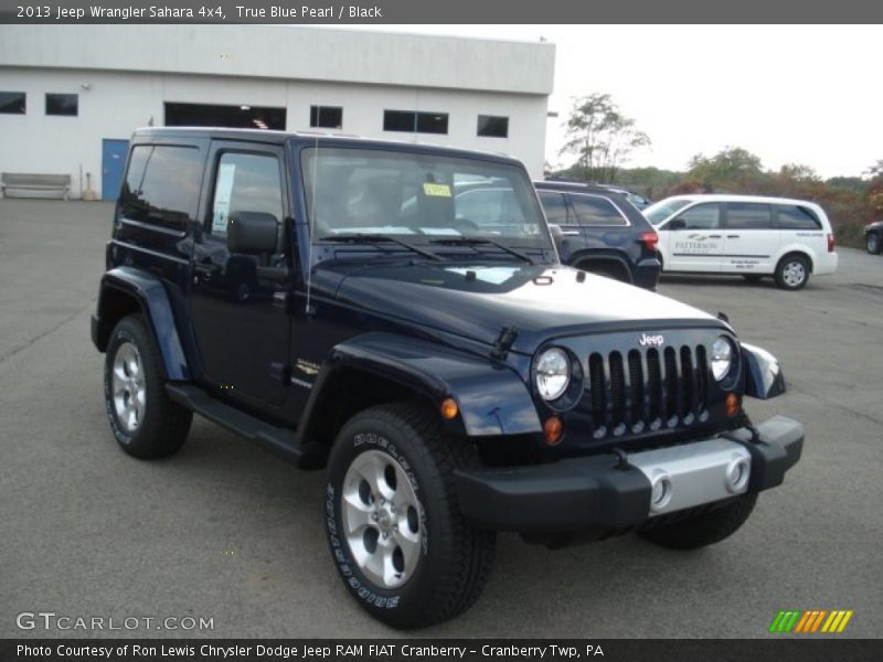 True Blue Pearl / Black 2013 Jeep Wrangler Sahara 4x4