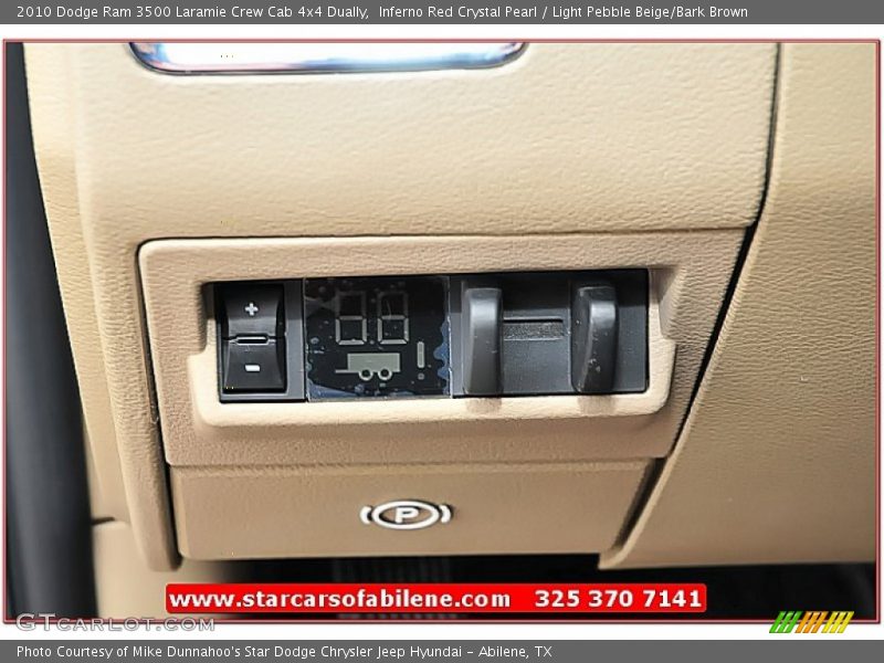 Inferno Red Crystal Pearl / Light Pebble Beige/Bark Brown 2010 Dodge Ram 3500 Laramie Crew Cab 4x4 Dually