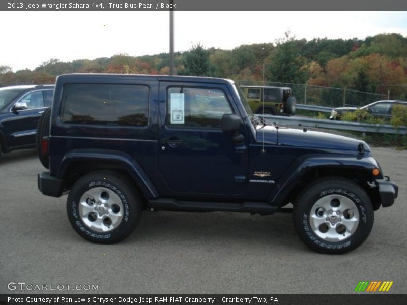 True Blue Pearl / Black 2013 Jeep Wrangler Sahara 4x4