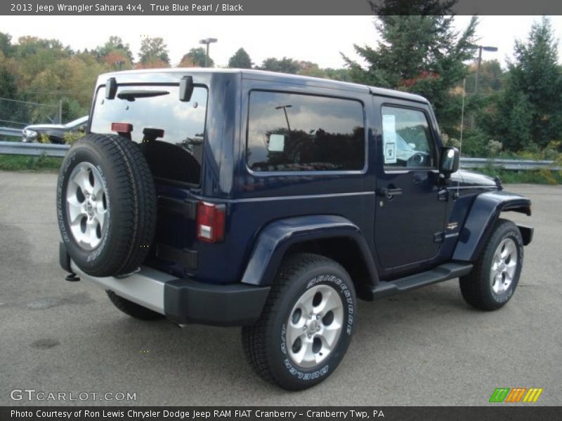 True Blue Pearl / Black 2013 Jeep Wrangler Sahara 4x4
