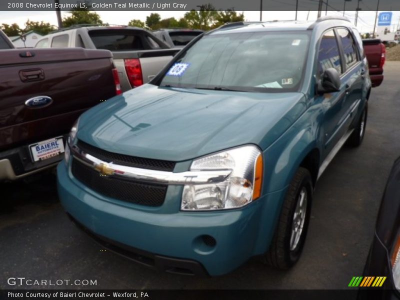 Golden Teal Metallic / Light Gray 2008 Chevrolet Equinox LS