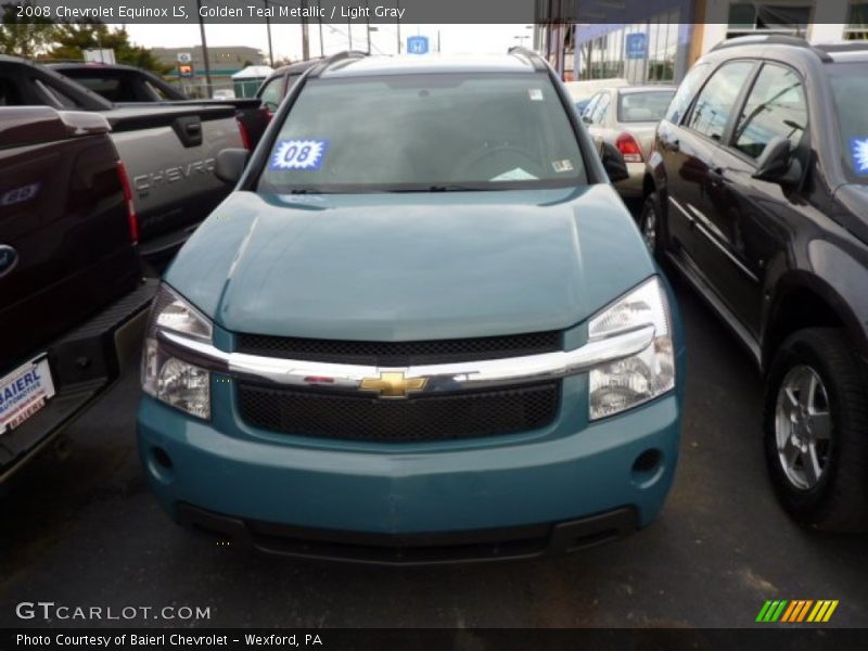 Golden Teal Metallic / Light Gray 2008 Chevrolet Equinox LS