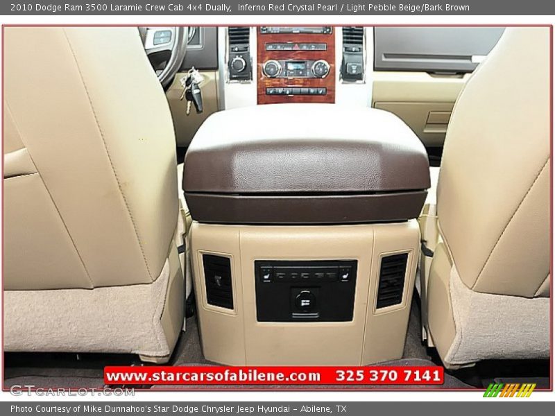 Inferno Red Crystal Pearl / Light Pebble Beige/Bark Brown 2010 Dodge Ram 3500 Laramie Crew Cab 4x4 Dually