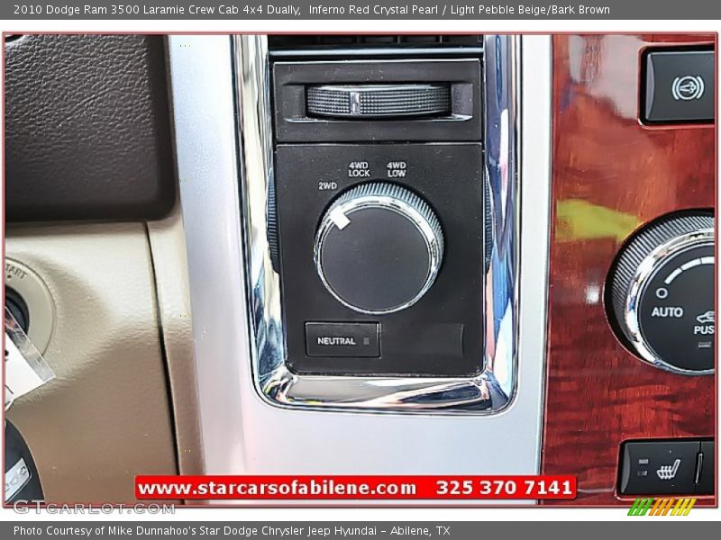 Inferno Red Crystal Pearl / Light Pebble Beige/Bark Brown 2010 Dodge Ram 3500 Laramie Crew Cab 4x4 Dually