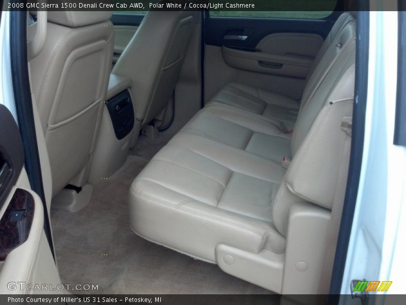 Polar White / Cocoa/Light Cashmere 2008 GMC Sierra 1500 Denali Crew Cab AWD