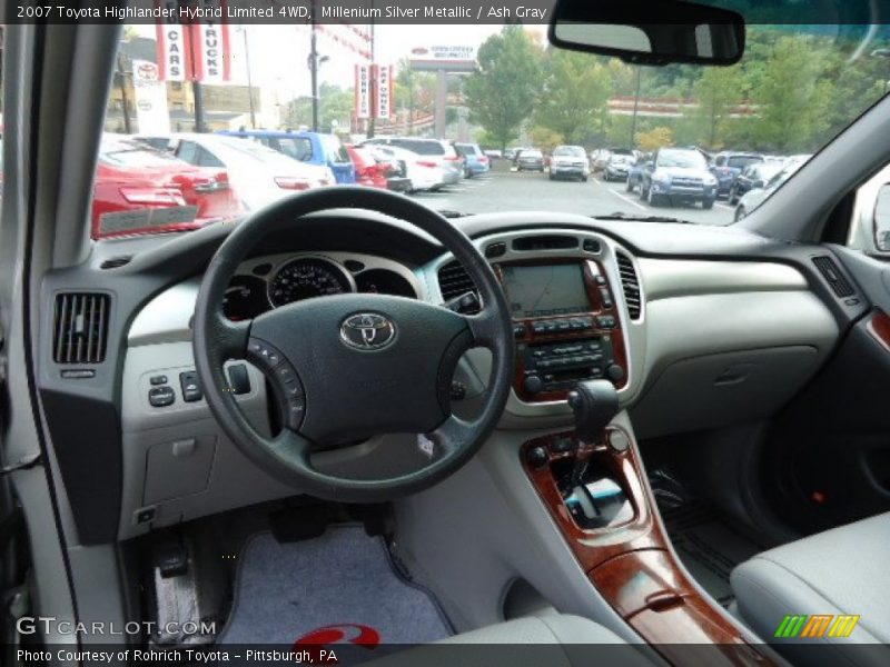 Millenium Silver Metallic / Ash Gray 2007 Toyota Highlander Hybrid Limited 4WD