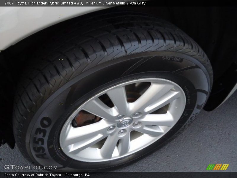 Millenium Silver Metallic / Ash Gray 2007 Toyota Highlander Hybrid Limited 4WD