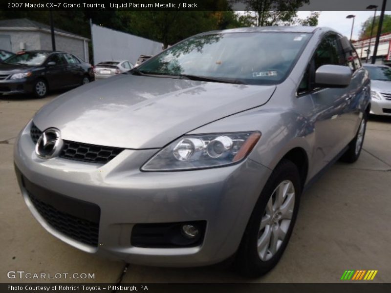 Liquid Platinum Metallic / Black 2007 Mazda CX-7 Grand Touring