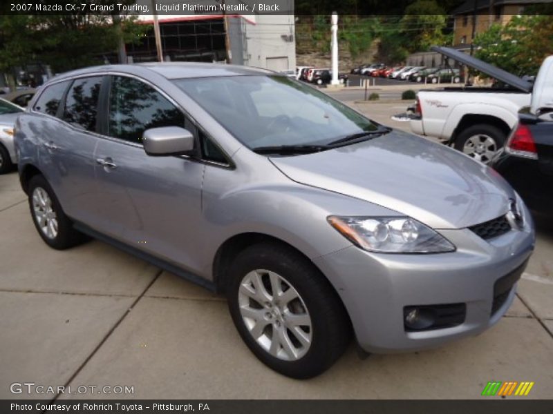 Liquid Platinum Metallic / Black 2007 Mazda CX-7 Grand Touring