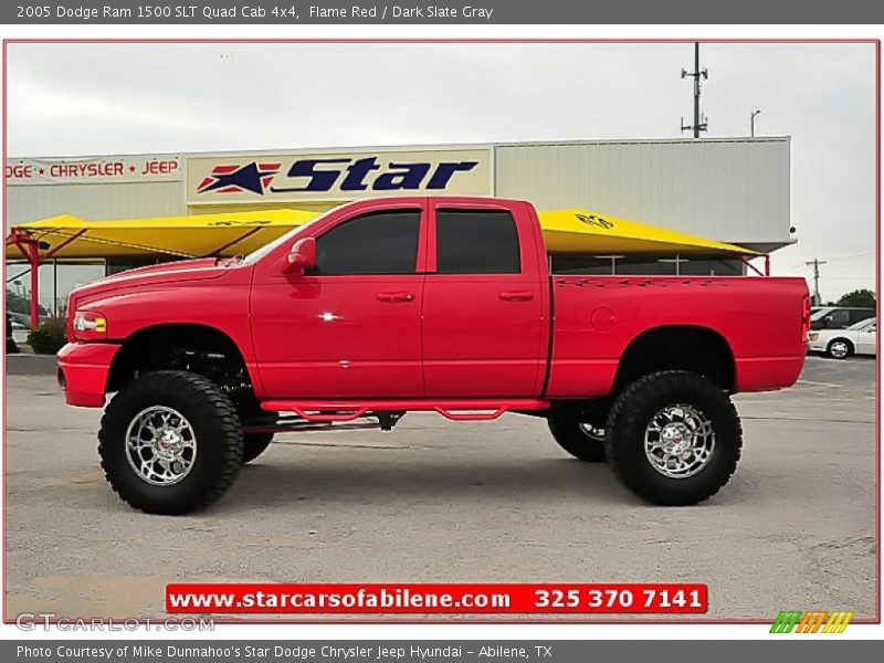 Flame Red / Dark Slate Gray 2005 Dodge Ram 1500 SLT Quad Cab 4x4