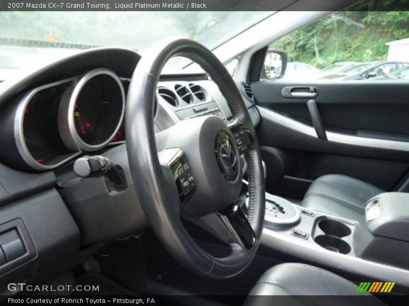Liquid Platinum Metallic / Black 2007 Mazda CX-7 Grand Touring