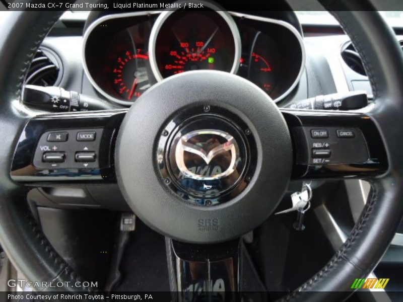 Liquid Platinum Metallic / Black 2007 Mazda CX-7 Grand Touring