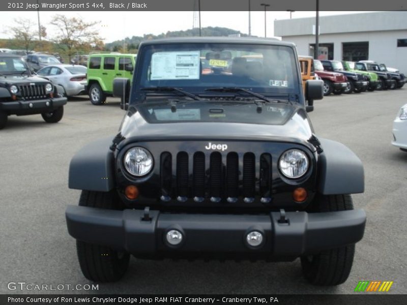 Black / Black 2012 Jeep Wrangler Sport S 4x4
