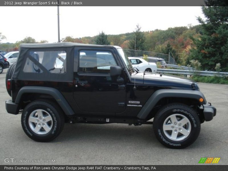 Black / Black 2012 Jeep Wrangler Sport S 4x4