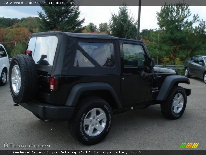 Black / Black 2012 Jeep Wrangler Sport S 4x4