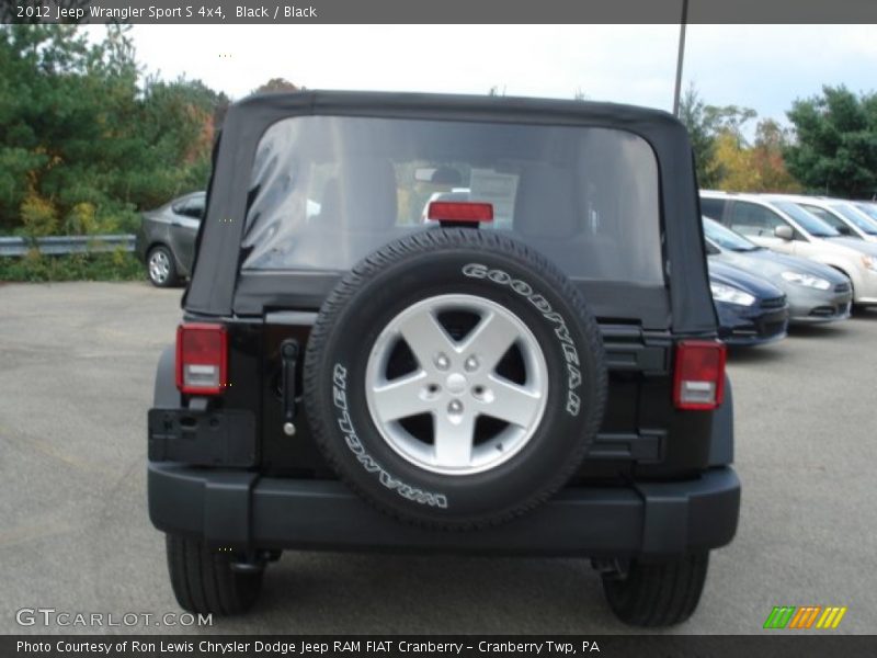 Black / Black 2012 Jeep Wrangler Sport S 4x4