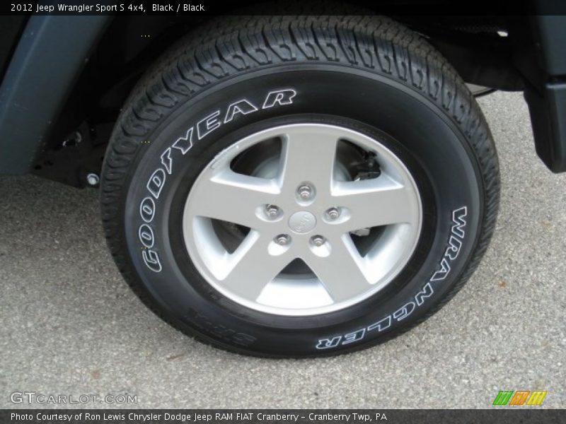 Black / Black 2012 Jeep Wrangler Sport S 4x4