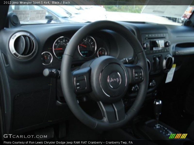 Black / Black 2012 Jeep Wrangler Sport S 4x4