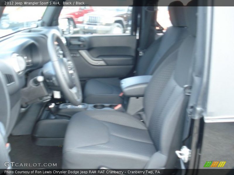 Black / Black 2012 Jeep Wrangler Sport S 4x4