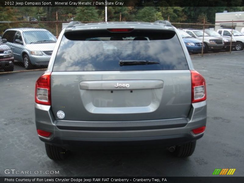 Mineral Gray Metallic / Dark Slate Gray 2012 Jeep Compass Sport