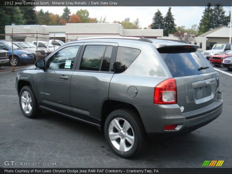 Mineral Gray Metallic / Dark Slate Gray 2012 Jeep Compass Sport