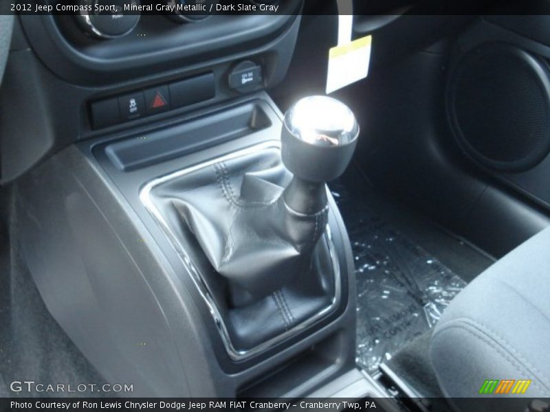 Mineral Gray Metallic / Dark Slate Gray 2012 Jeep Compass Sport