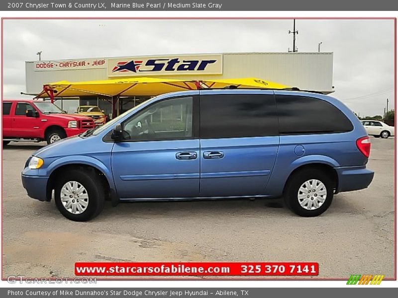 Marine Blue Pearl / Medium Slate Gray 2007 Chrysler Town & Country LX