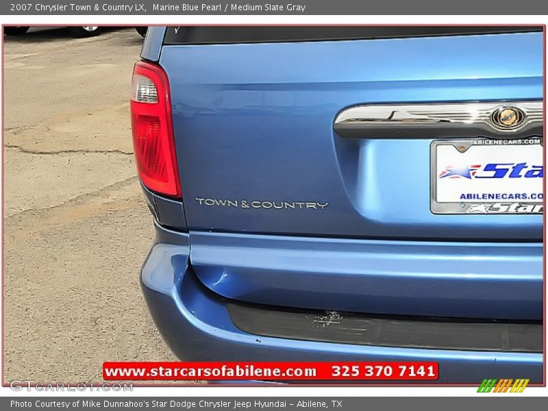 Marine Blue Pearl / Medium Slate Gray 2007 Chrysler Town & Country LX