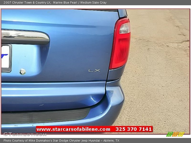 Marine Blue Pearl / Medium Slate Gray 2007 Chrysler Town & Country LX
