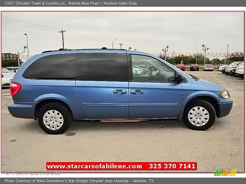 Marine Blue Pearl / Medium Slate Gray 2007 Chrysler Town & Country LX