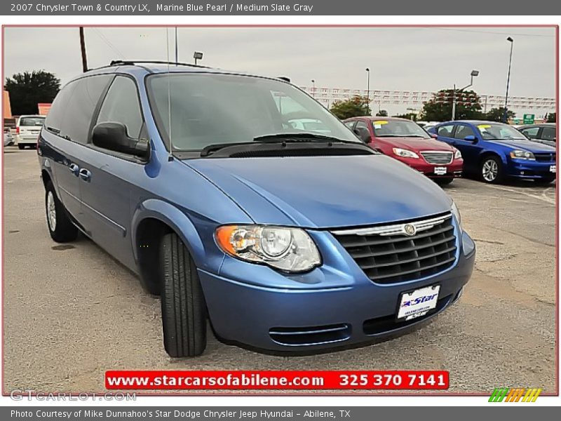 Marine Blue Pearl / Medium Slate Gray 2007 Chrysler Town & Country LX