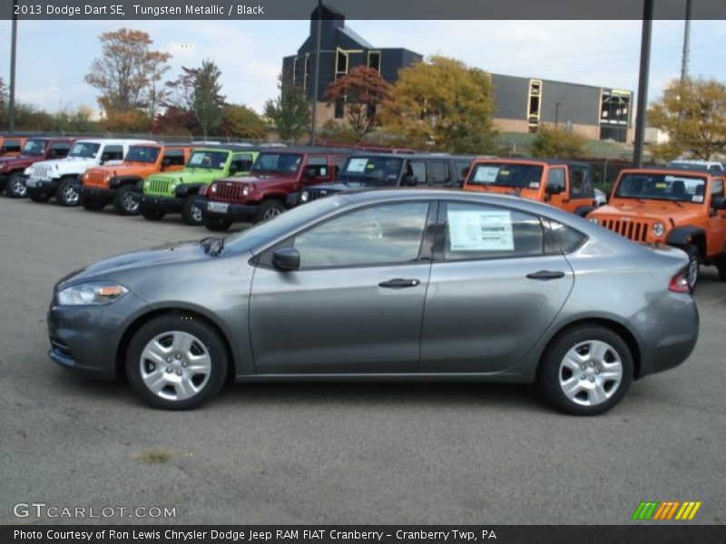 Tungsten Metallic / Black 2013 Dodge Dart SE