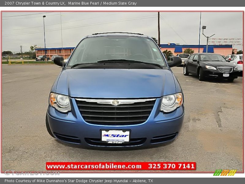 Marine Blue Pearl / Medium Slate Gray 2007 Chrysler Town & Country LX